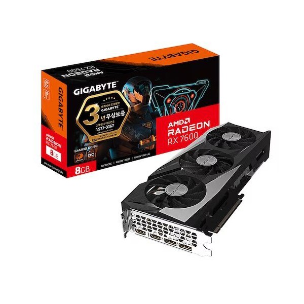 GIGABYTE 라데온 RX 7600 Gaming OC D6 8GB 제이씨현 